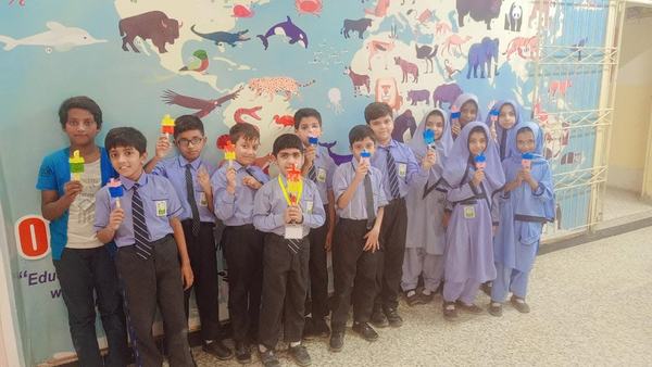 In the classroom at A.H.P School & College